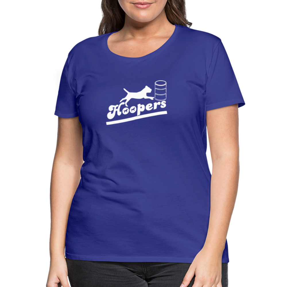 Women’s Premium T-Shirt - Hoopers mit Border Terrier - Königsblau