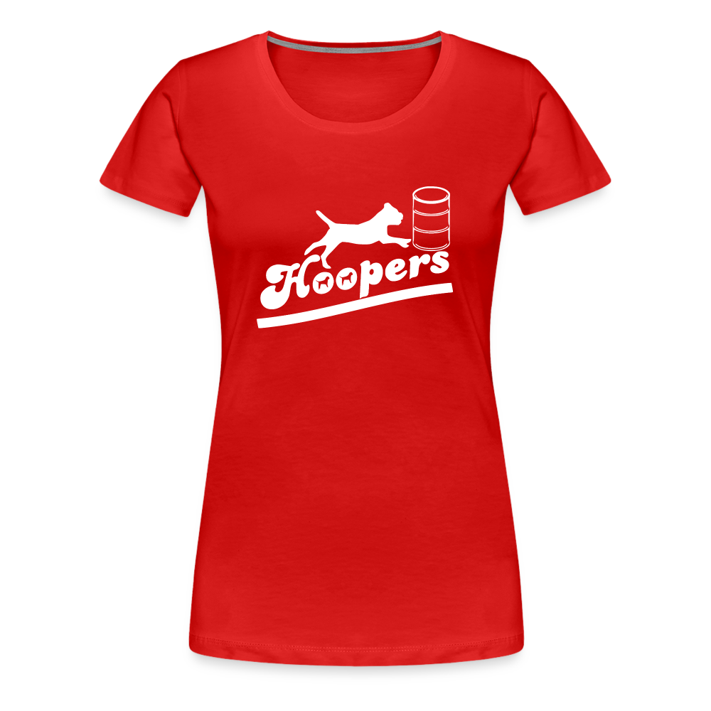 Women’s Premium T-Shirt - Hoopers mit Border Terrier - Rot