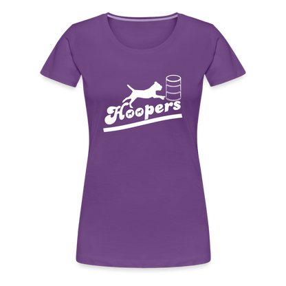 Women’s Premium T-Shirt - Hoopers mit Border Terrier - Lila