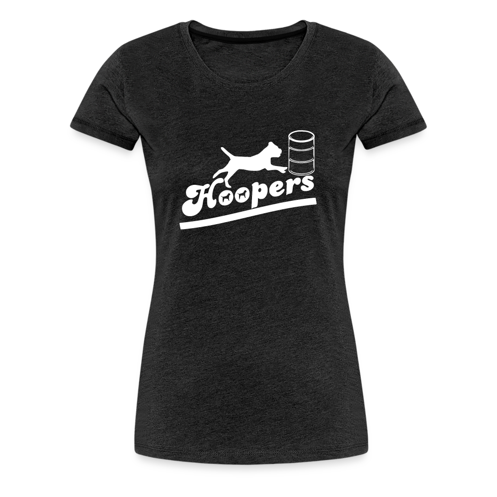Women’s Premium T-Shirt - Hoopers mit Border Terrier - Anthrazit