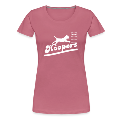 Women’s Premium T-Shirt - Hoopers mit Border Terrier - Malve