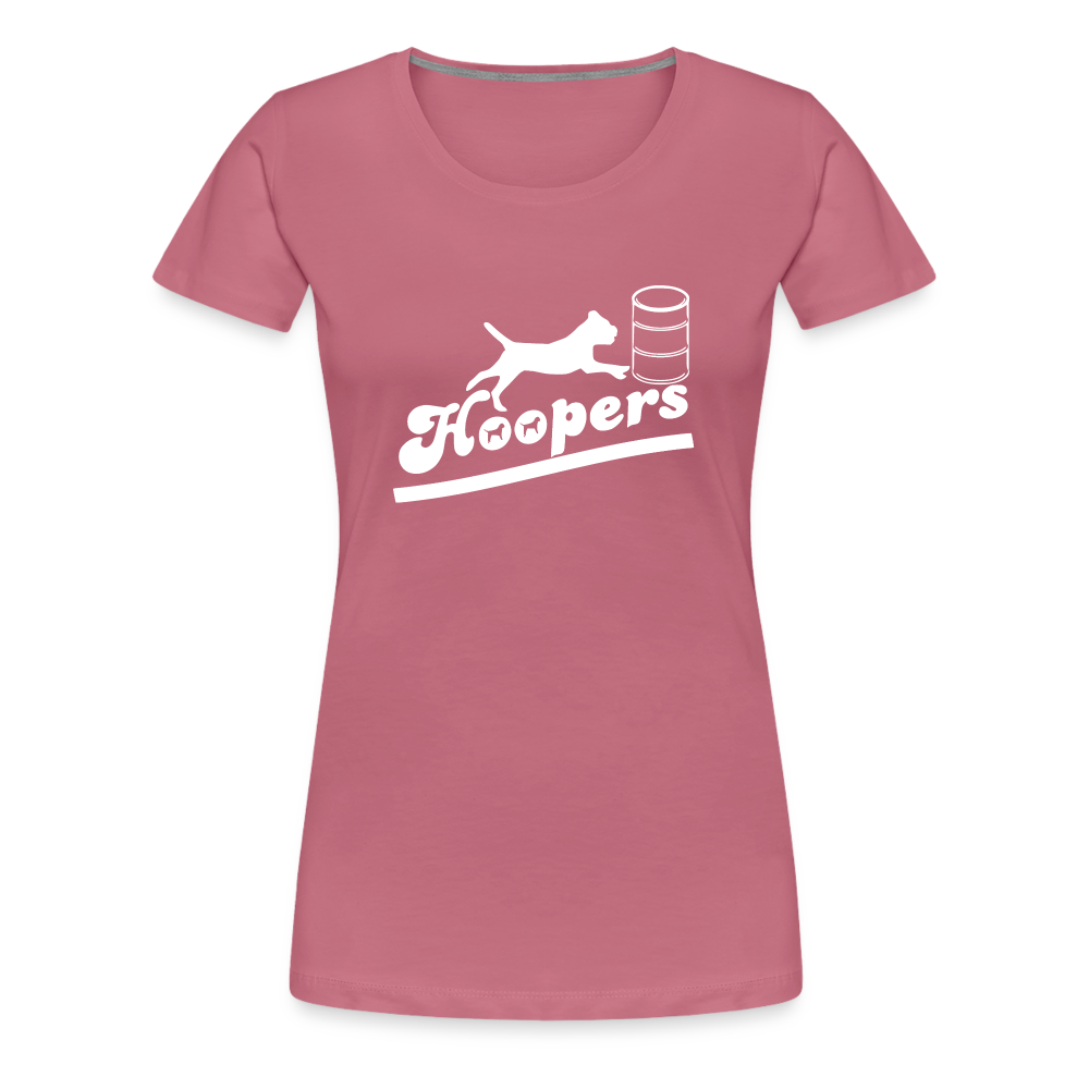 Women’s Premium T-Shirt - Hoopers mit Border Terrier - Malve