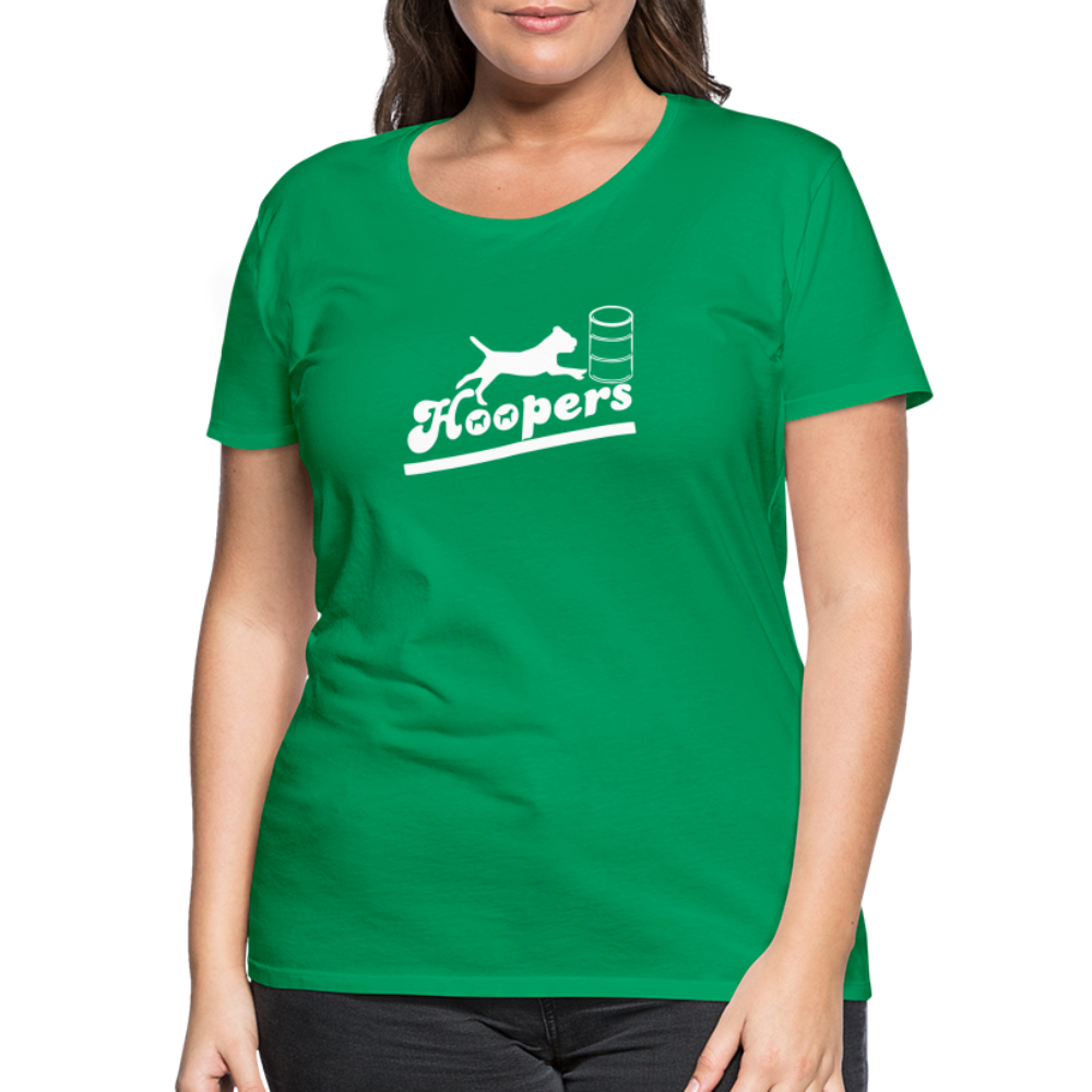 Women’s Premium T-Shirt - Hoopers mit Border Terrier - Kelly Green