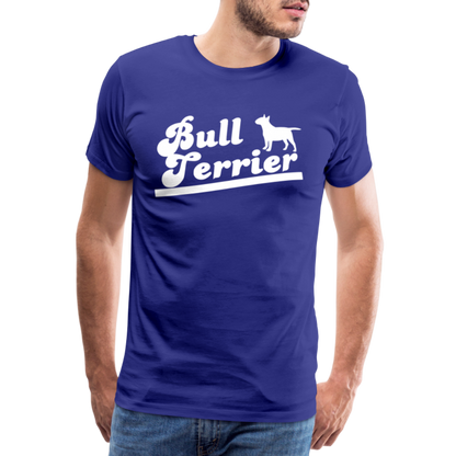 Männer Premium T-Shirt - Bull Terrier-Schriftzug - Königsblau