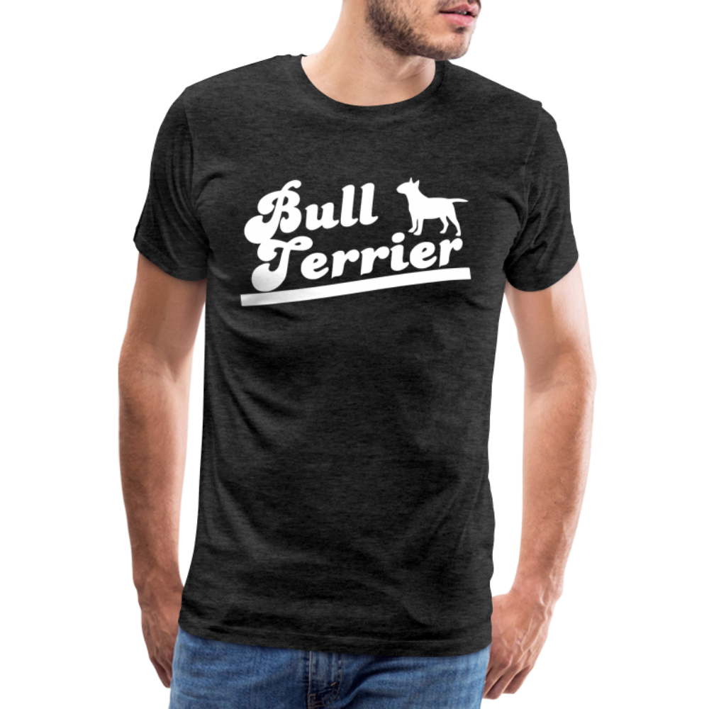 Männer Premium T-Shirt - Bull Terrier-Schriftzug - Anthrazit