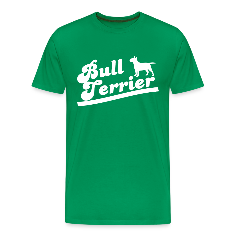 Männer Premium T-Shirt - Bull Terrier-Schriftzug - Kelly Green