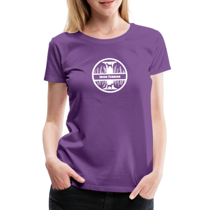 Women’s Premium T-Shirt - Irish Terrier - Monogramm - Lila