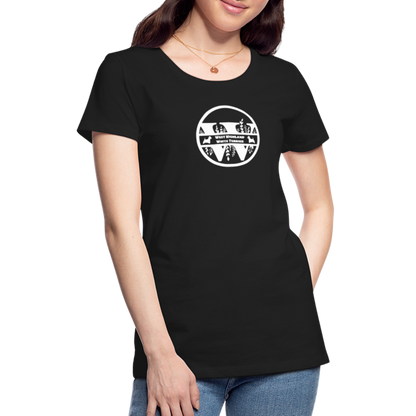 Women’s Premium T-Shirt - West Highland White Terrier - Monogramm - Schwarz