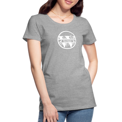 Women’s Premium T-Shirt - West Highland White Terrier - Monogramm - Grau meliert