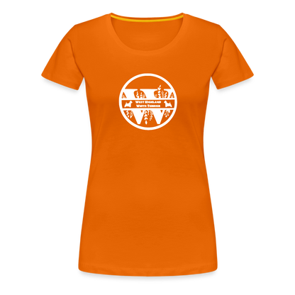 Women’s Premium T-Shirt - West Highland White Terrier - Monogramm - Orange