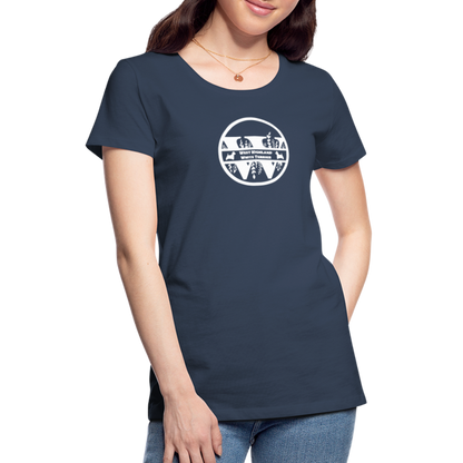 Women’s Premium T-Shirt - West Highland White Terrier - Monogramm - Navy