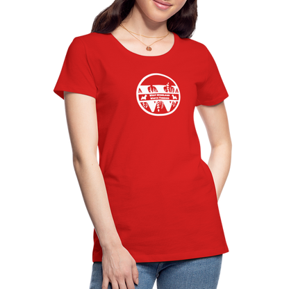 Women’s Premium T-Shirt - West Highland White Terrier - Monogramm - Rot