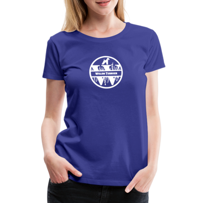 Women’s Premium T-Shirt - Welsh Terrier - Monogramm - Königsblau