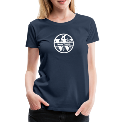 Women’s Premium T-Shirt - Welsh Terrier - Monogramm - Navy