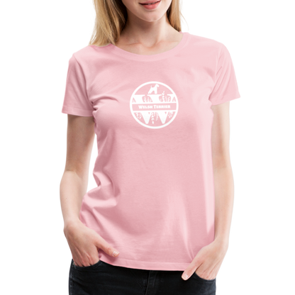 Women’s Premium T-Shirt - Welsh Terrier - Monogramm - Hellrosa