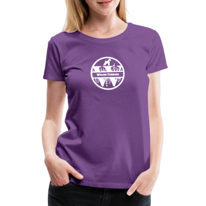 Women’s Premium T-Shirt - Welsh Terrier - Monogramm - Lila