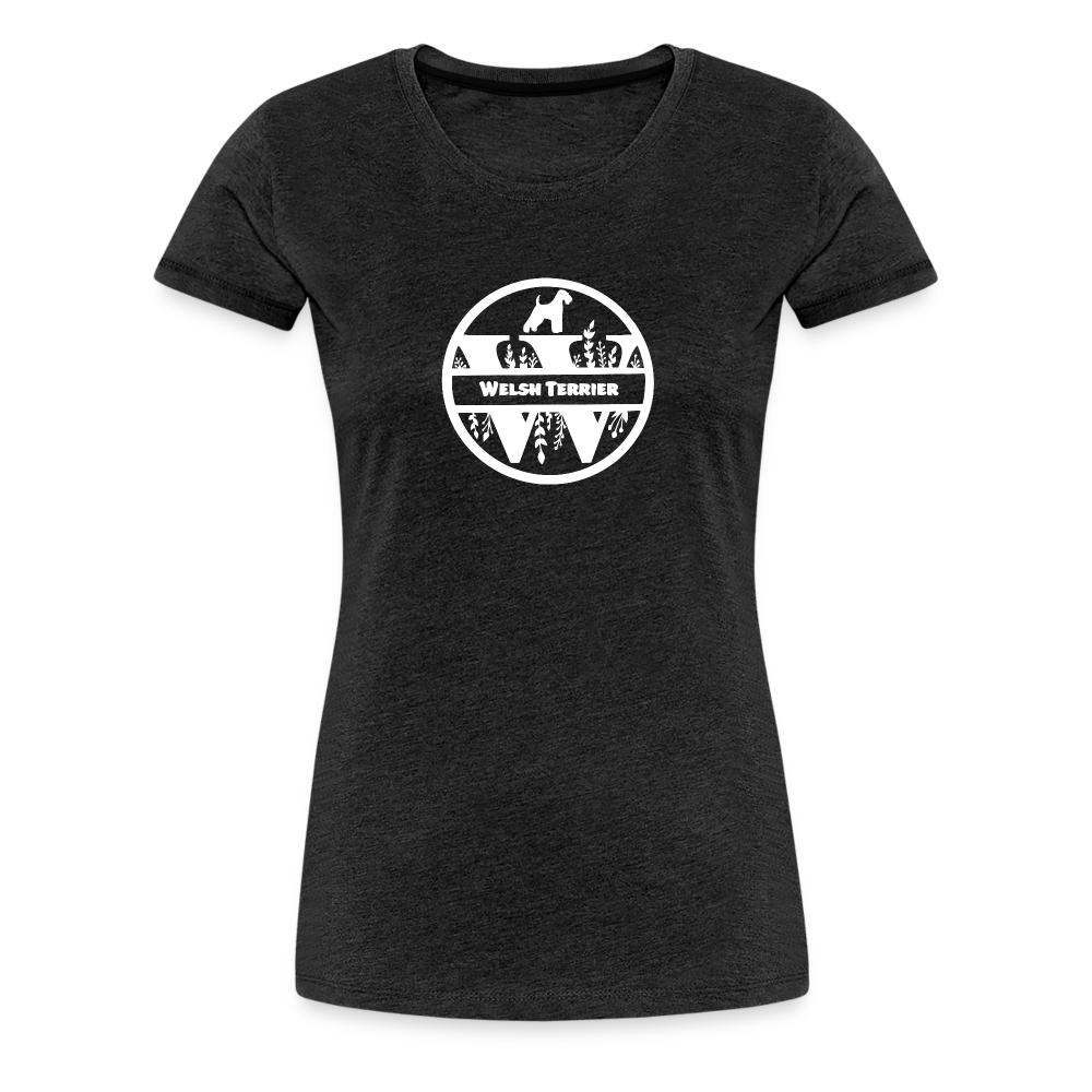 Women’s Premium T-Shirt - Welsh Terrier - Monogramm - Anthrazit