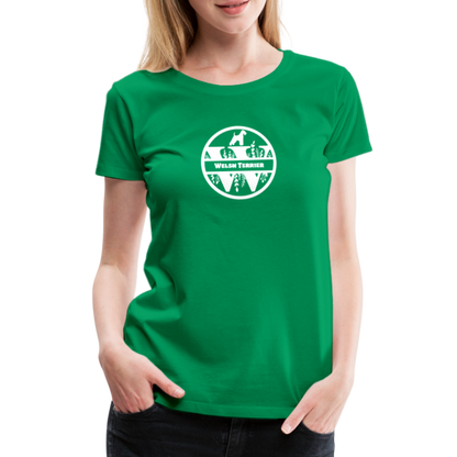 Women’s Premium T-Shirt - Welsh Terrier - Monogramm - Kelly Green