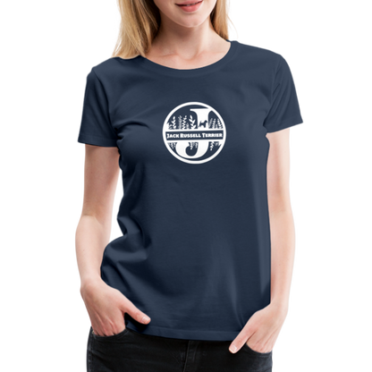 Women’s Premium T-Shirt - Jack Russell Terrier - Monogramm - Navy