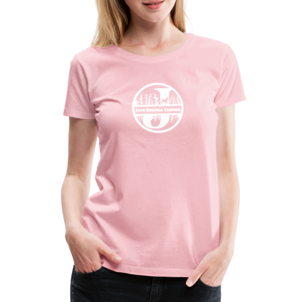 Women’s Premium T-Shirt - Jack Russell Terrier - Monogramm - Hellrosa