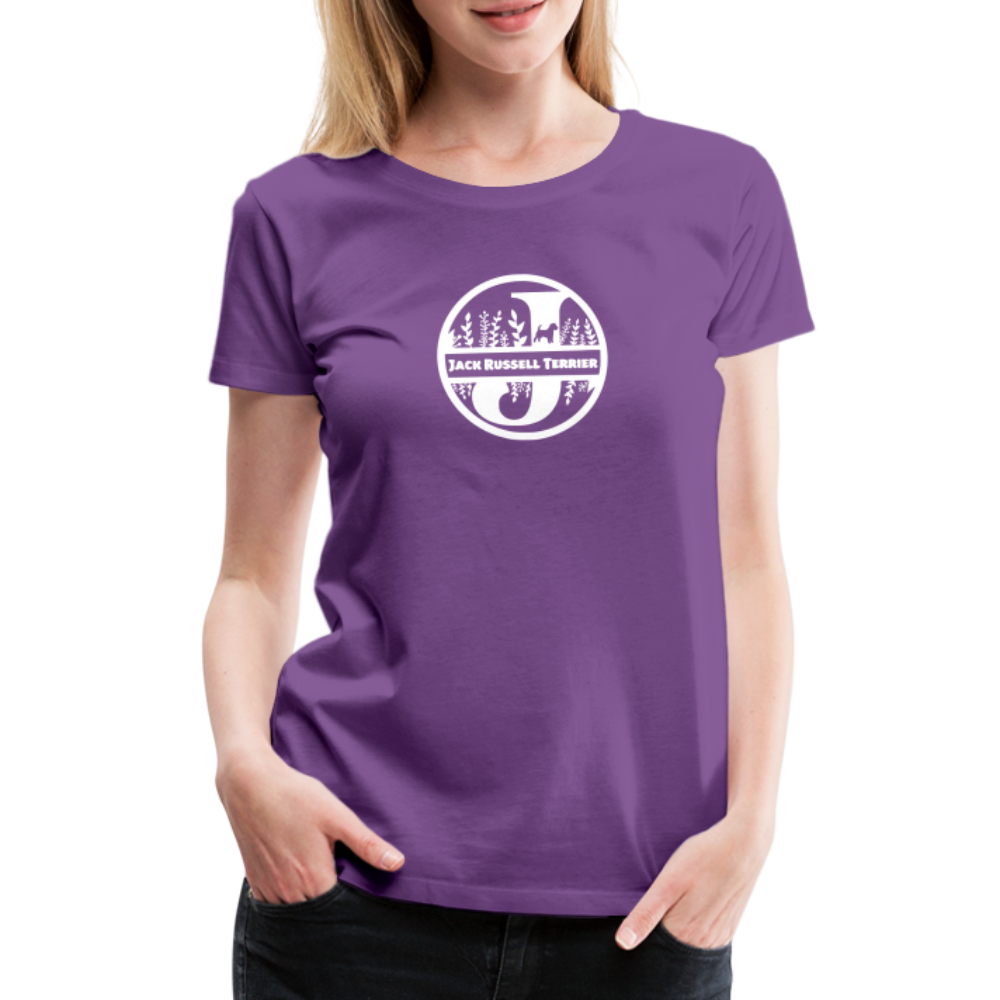 Women’s Premium T-Shirt - Jack Russell Terrier - Monogramm - Lila
