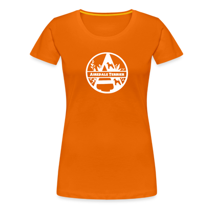 Women’s Premium T-Shirt - Airedale Terrier - Monogramm - Orange