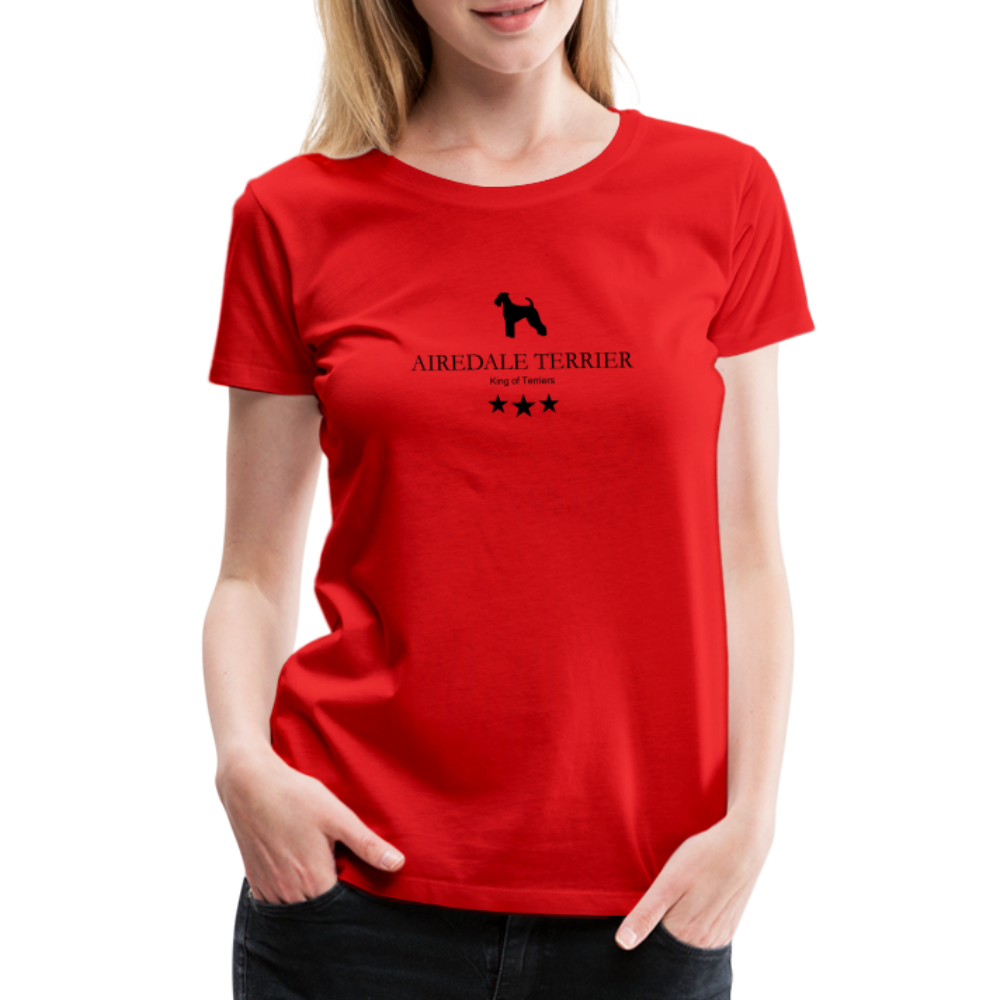 Women’s Premium T-Shirt - Airedale Terrier - King of terriers... - Rot