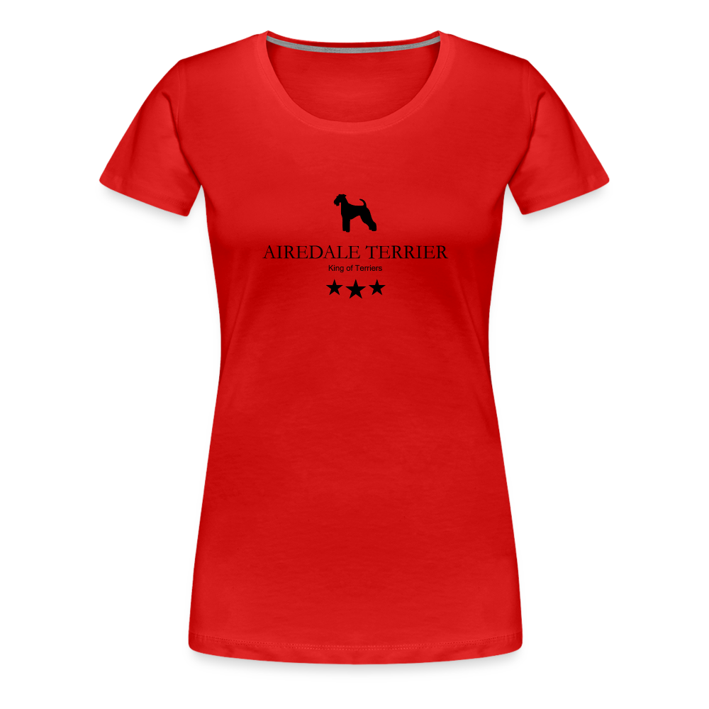 Women’s Premium T-Shirt - Airedale Terrier - King of terriers... - Rot