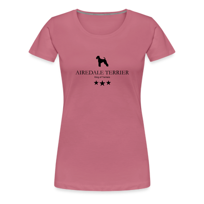 Women’s Premium T-Shirt - Airedale Terrier - King of terriers... - Malve