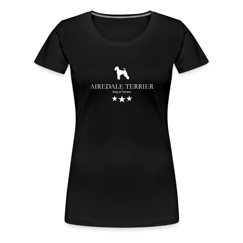 Women’s Premium T-Shirt - Airedale Terrier - King of terriers... - Schwarz