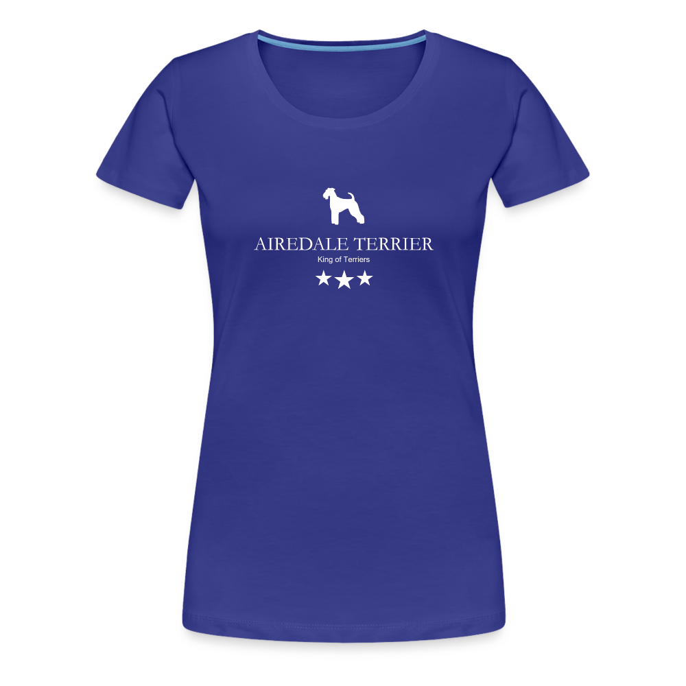 Women’s Premium T-Shirt - Airedale Terrier - King of terriers... - Königsblau