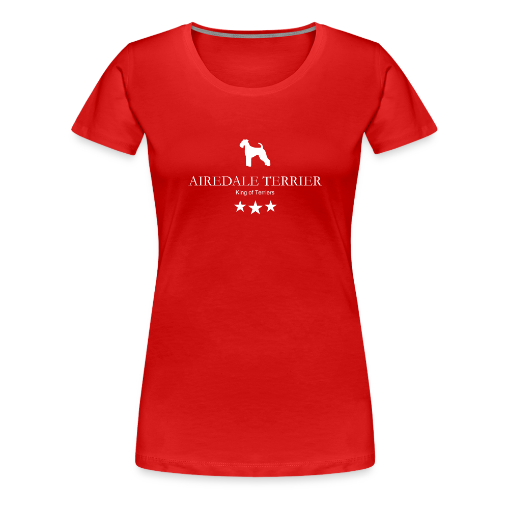 Women’s Premium T-Shirt - Airedale Terrier - King of terriers... - Rot