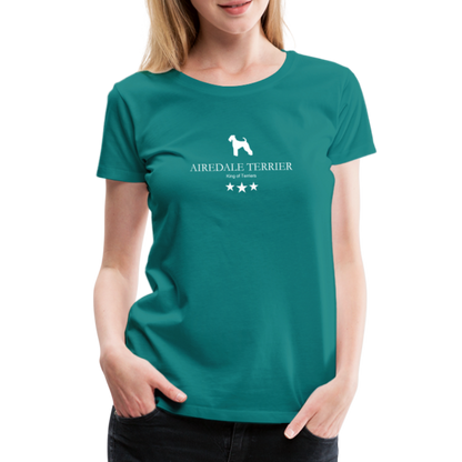 Women’s Premium T-Shirt - Airedale Terrier - King of terriers... - Divablau