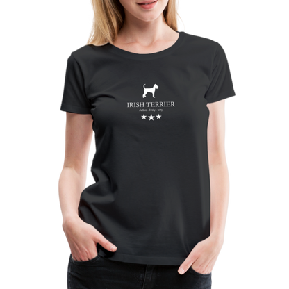 Women’s Premium T-Shirt - Irish Terrier - Active, lively, wiry... - Schwarz