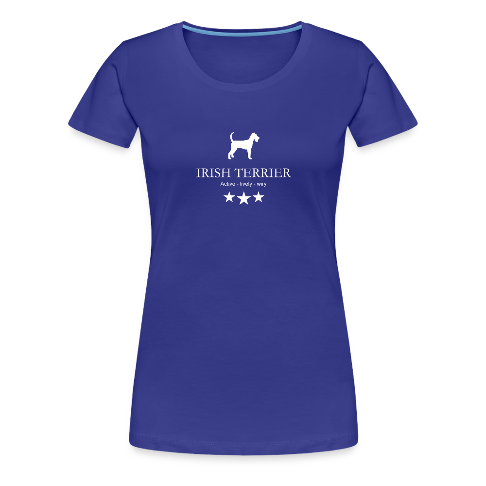 Women’s Premium T-Shirt - Irish Terrier - Active, lively, wiry... - Königsblau