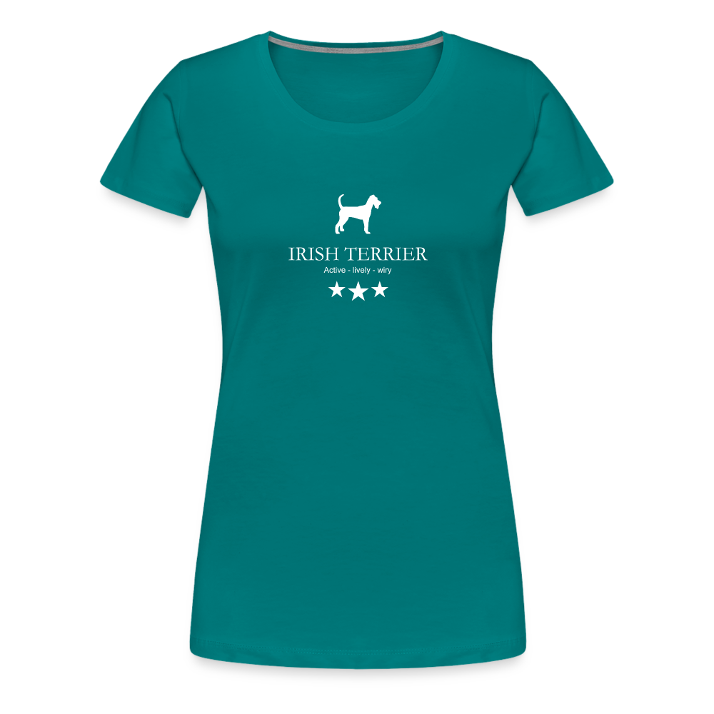 Women’s Premium T-Shirt - Irish Terrier - Active, lively, wiry... - Divablau