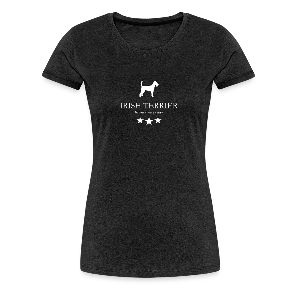 Women’s Premium T-Shirt - Irish Terrier - Active, lively, wiry... - Anthrazit