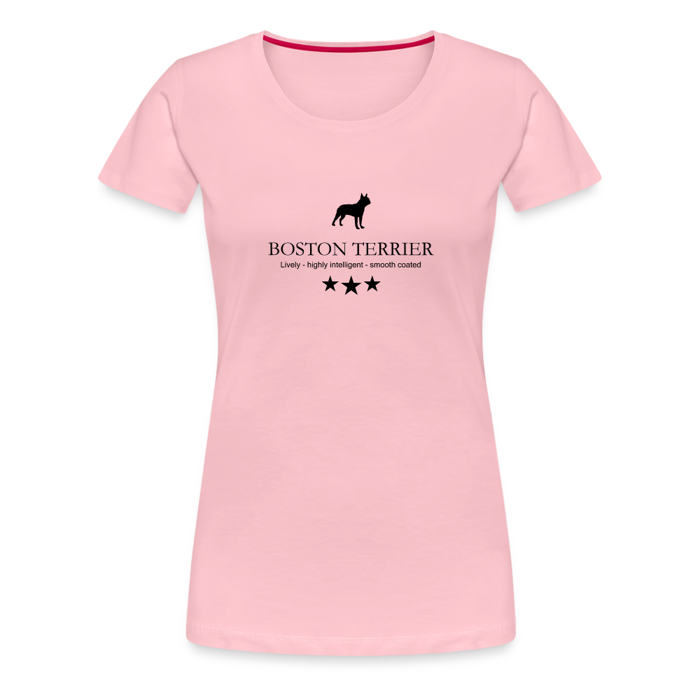 Women’s Premium T-Shirt - Boston Terrier - Lively, highly intelligent, smooth coated... - Hellrosa