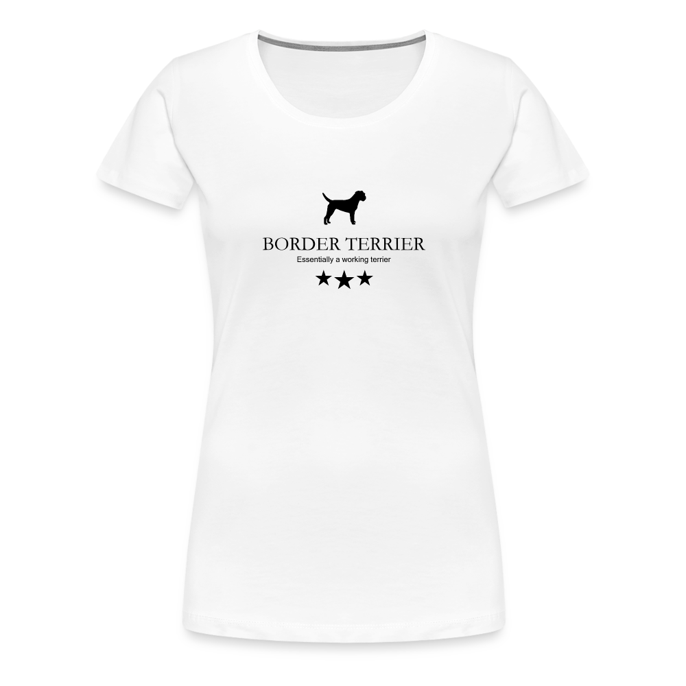 Women’s Premium T-Shirt - Border Terrier - Essentially a working terrier... - weiß
