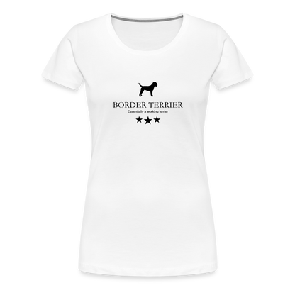 Women’s Premium T-Shirt - Border Terrier - Essentially a working terrier... - weiß