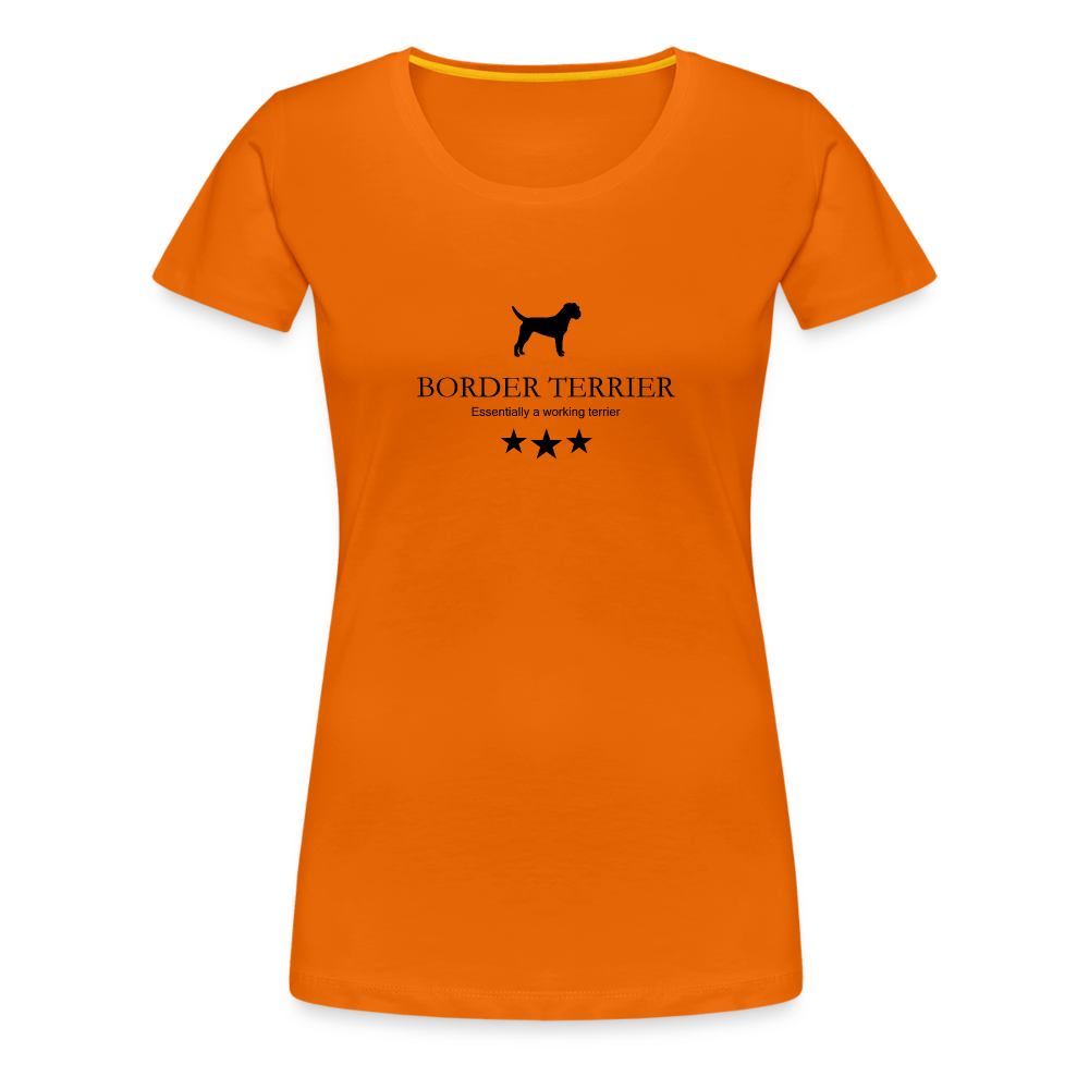 Women’s Premium T-Shirt - Border Terrier - Essentially a working terrier... - Orange