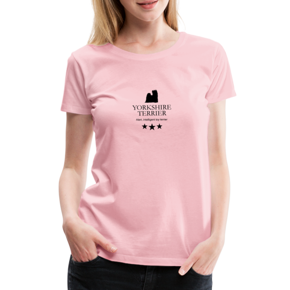 Women’s Premium T-Shirt - Yorkshire Terrier - Alert, intelligent toy terrier... - Hellrosa