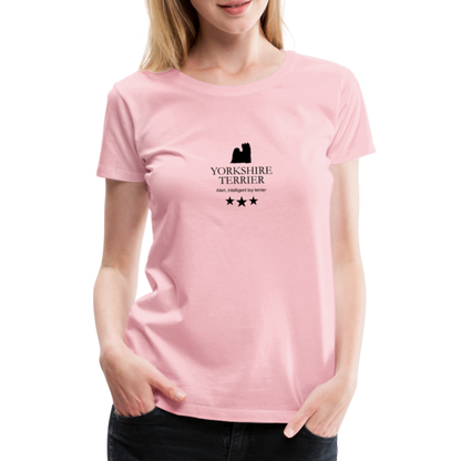 Women’s Premium T-Shirt - Yorkshire Terrier - Alert, intelligent toy terrier... - Hellrosa