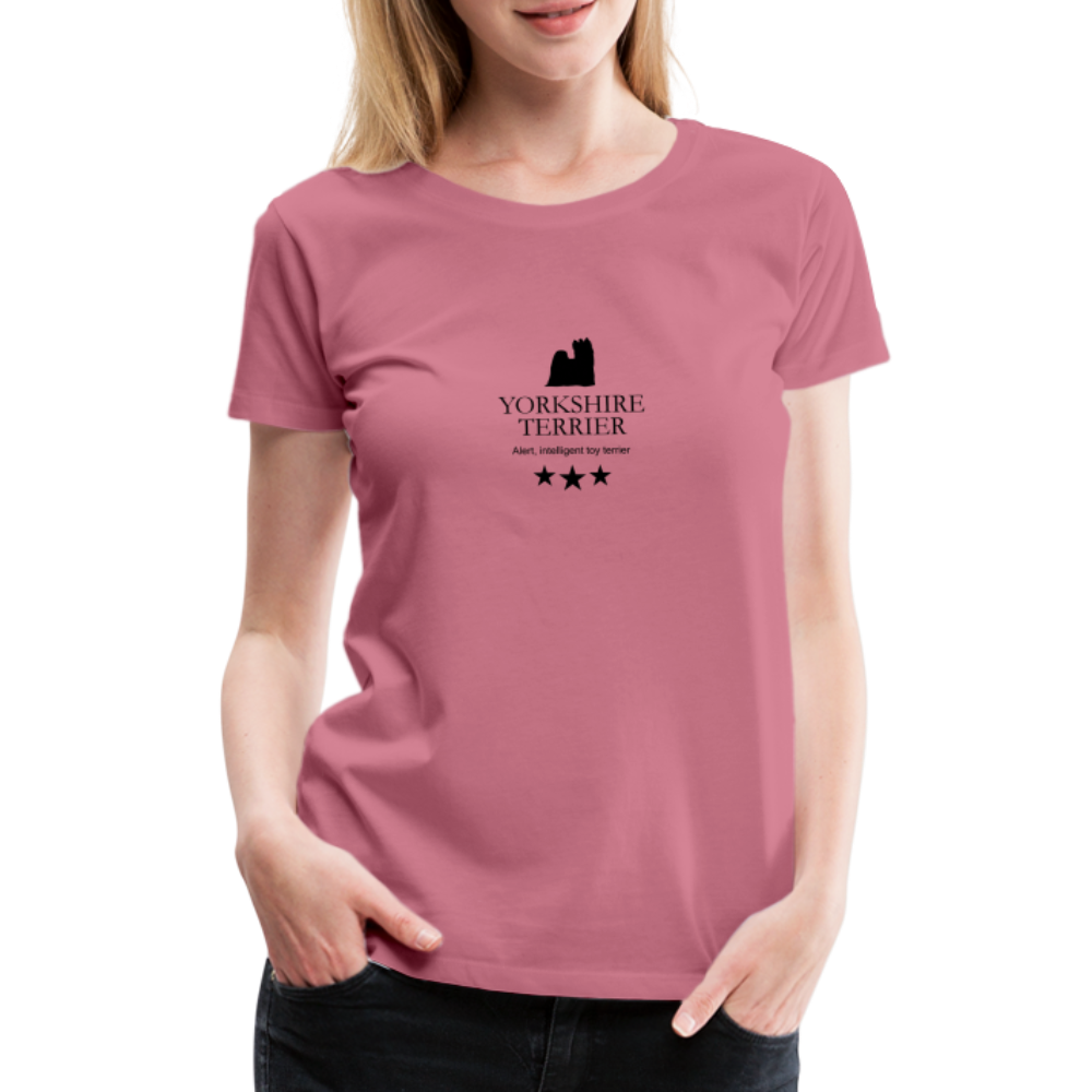 Women’s Premium T-Shirt - Yorkshire Terrier - Alert, intelligent toy terrier... - Malve