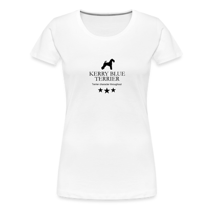 Women’s Premium T-Shirt - Kerry Blue Terrier - Terrier character throughout... - weiß