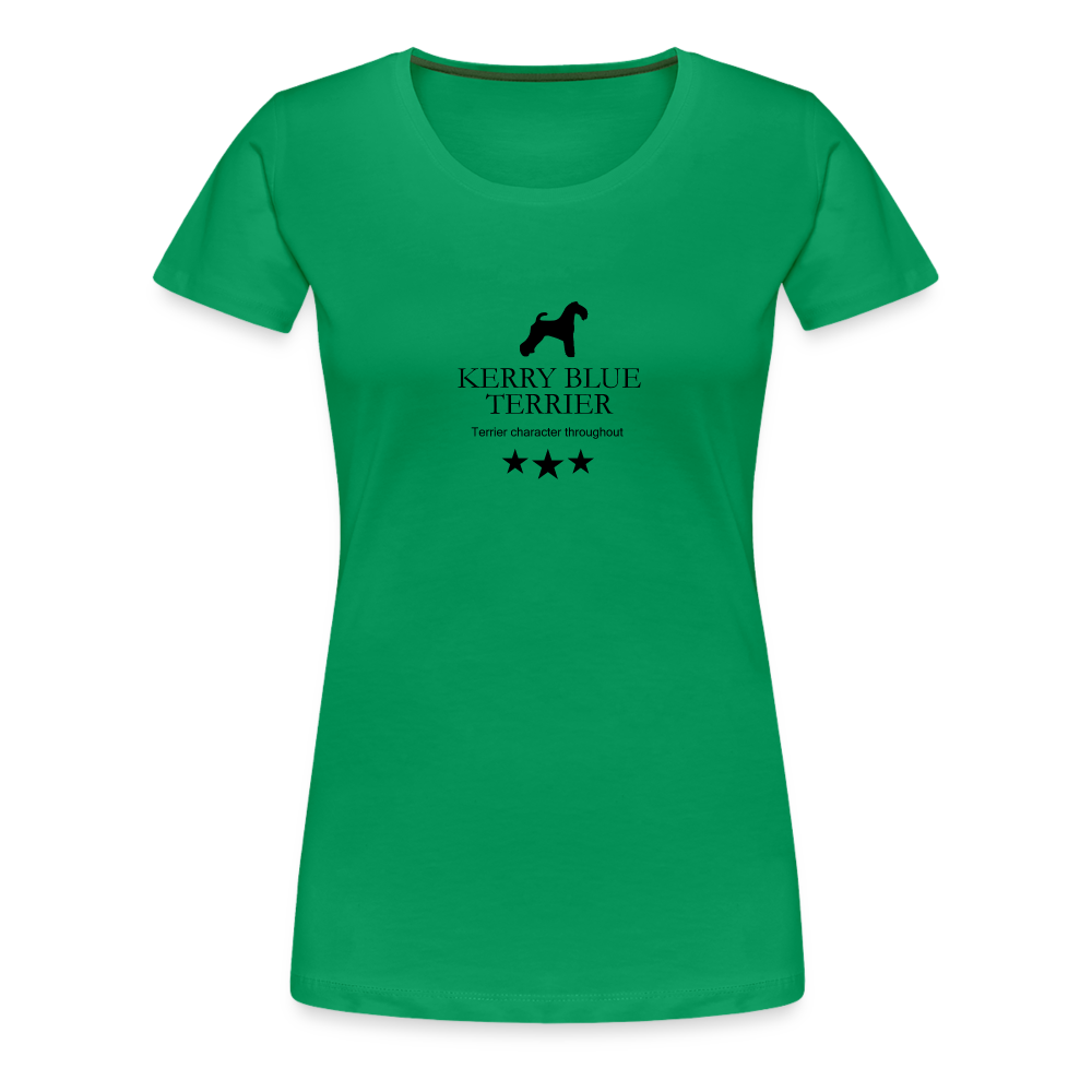 Women’s Premium T-Shirt - Kerry Blue Terrier - Terrier character throughout... - Kelly Green