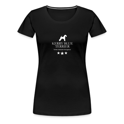 Women’s Premium T-Shirt - Kerry Blue Terrier - Terrier character throughout... - Schwarz