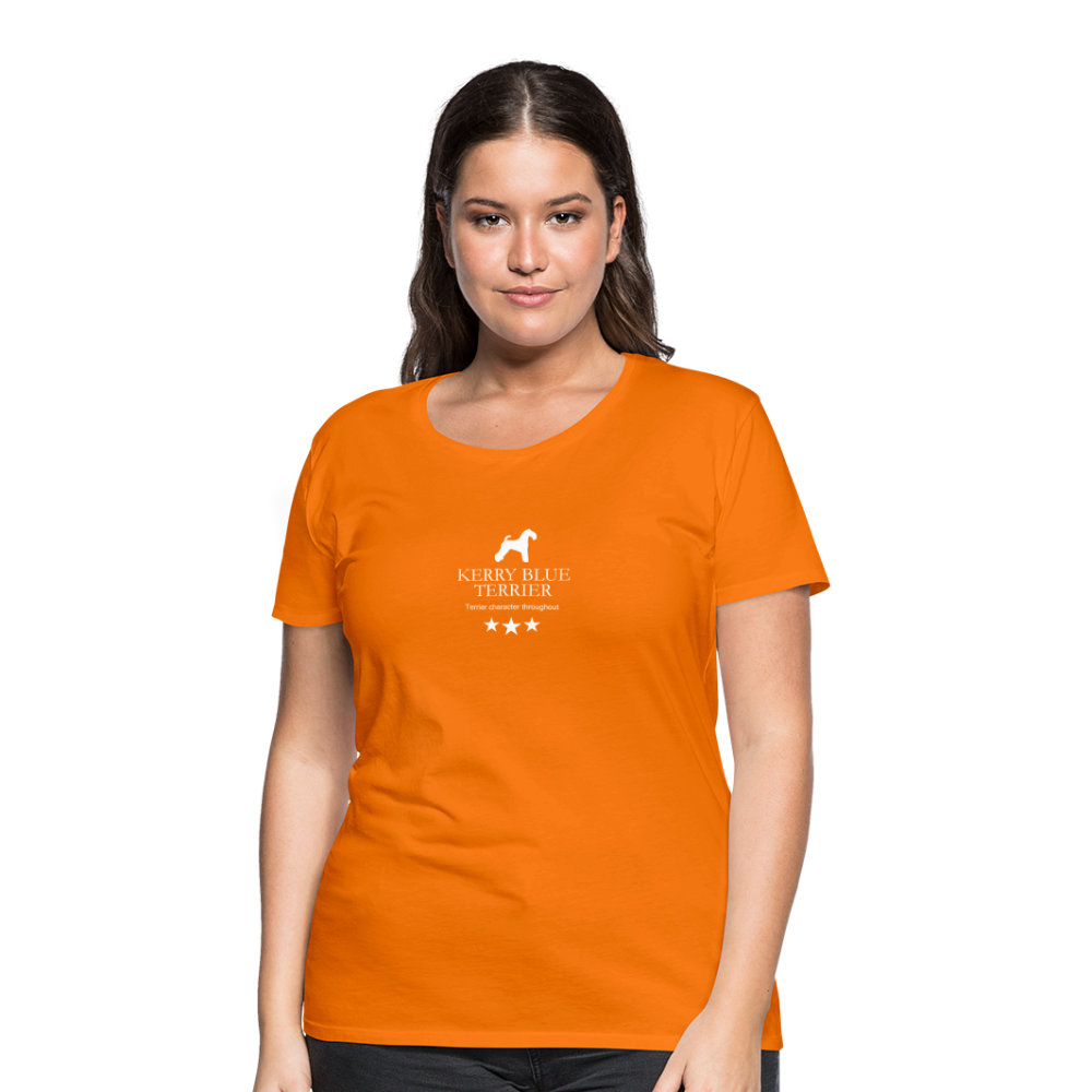 Women’s Premium T-Shirt - Kerry Blue Terrier - Terrier character throughout... - Orange