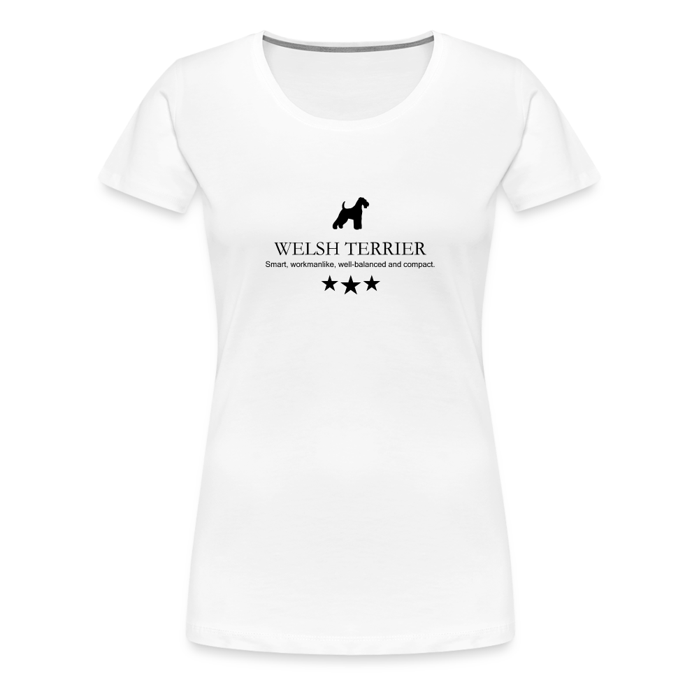 Women’s Premium T-Shirt - Welsh Terrier - Smart, workmanlike, well-balanced and compact... - weiß