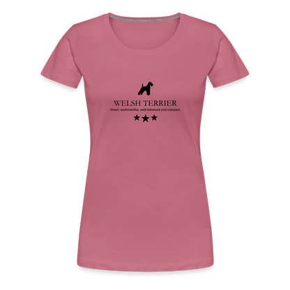 Women’s Premium T-Shirt - Welsh Terrier - Smart, workmanlike, well-balanced and compact... - Malve